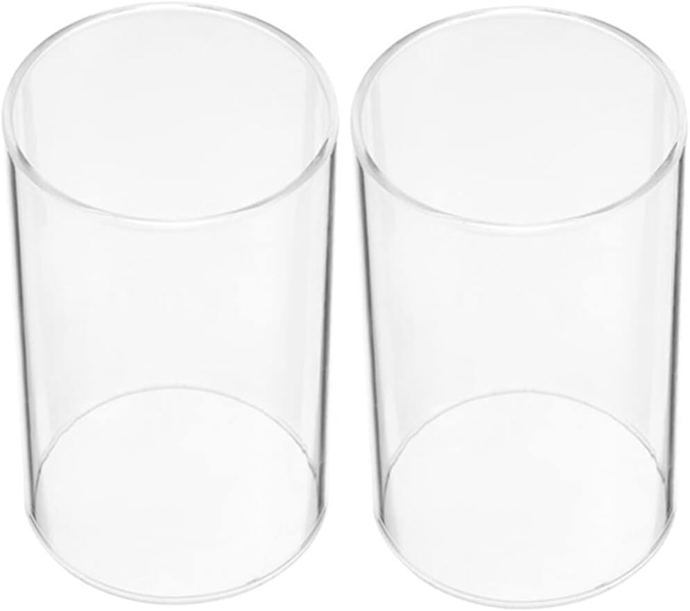 Uonlytech 2Pcs Glass Hurricane Candle Holder Sleeves