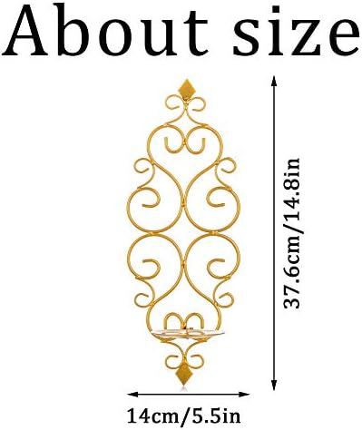 Sziqiqi Candle Sconces Wall Decor Set of 2