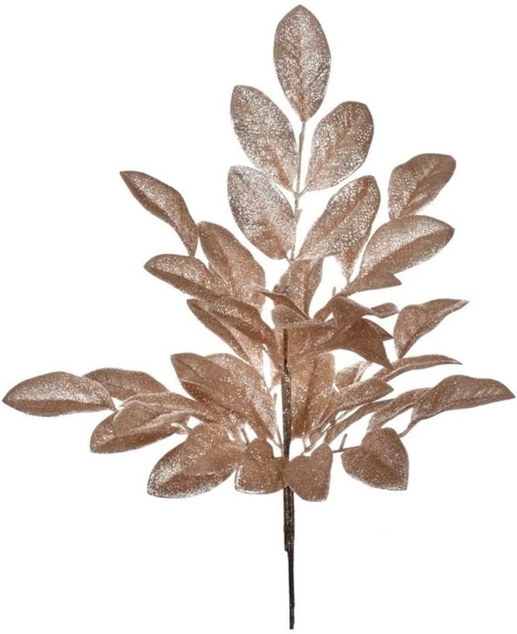 Vickerman 25 Inch Cafe Latte Artificial Apple Leaf Bush 2 per Bag