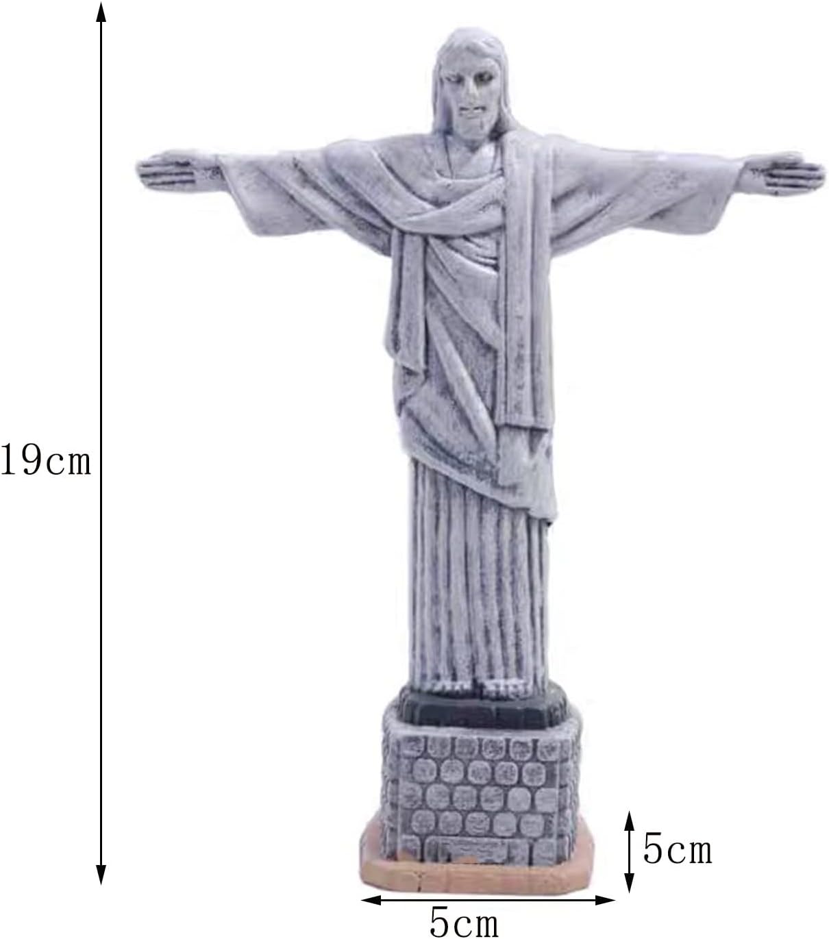 Funny Art Statue Sculpture - Christ The Redeemer Miniature Resin Statue