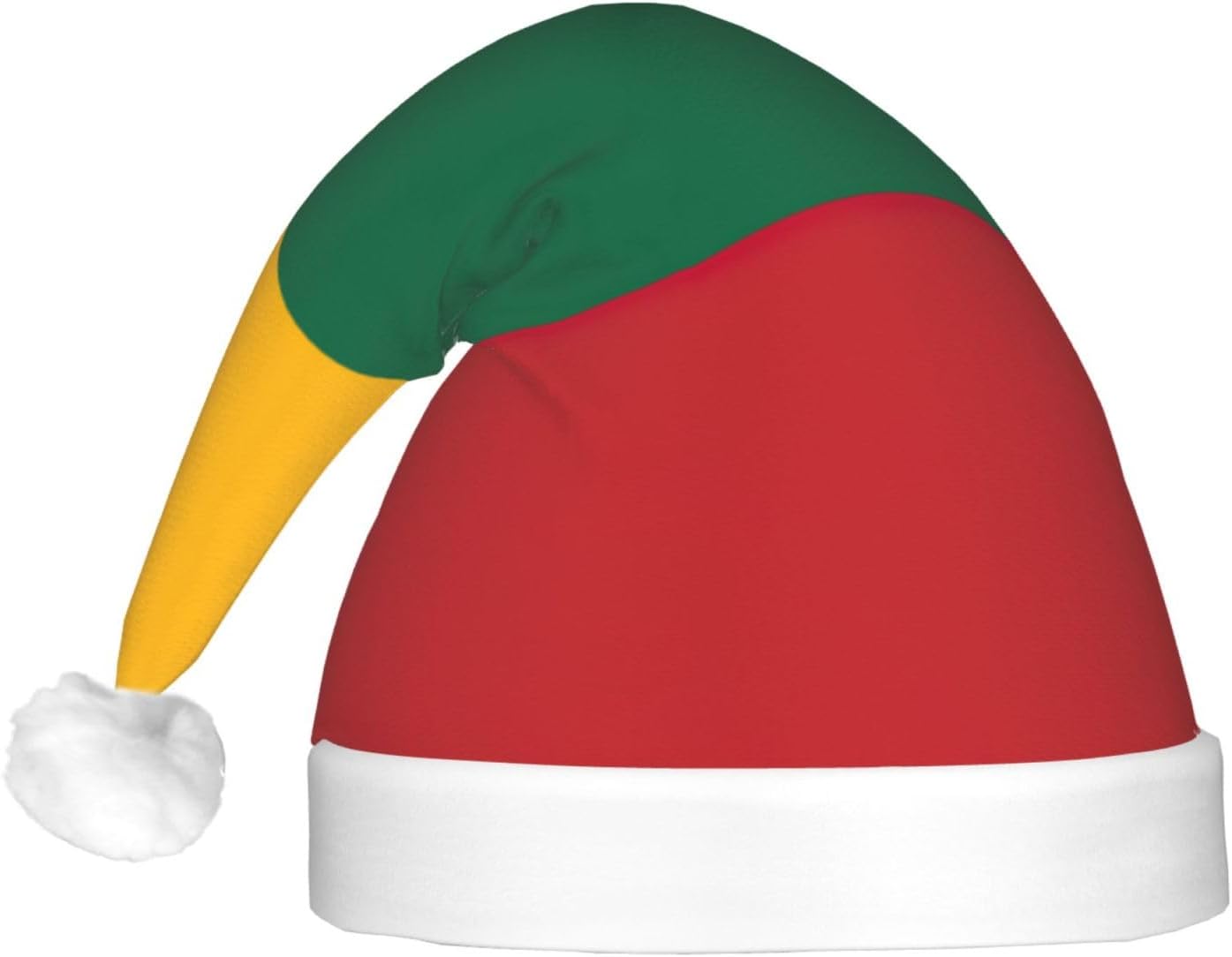 Lithuania Flag Print Santa Hat with LED Lights