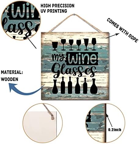 Rustic Wood Wall Art Sign 12x12 Inches