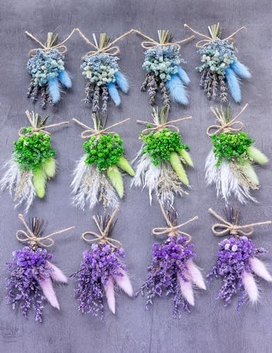 Xins Convey Mini Dried Flower Bouquet Set Blue