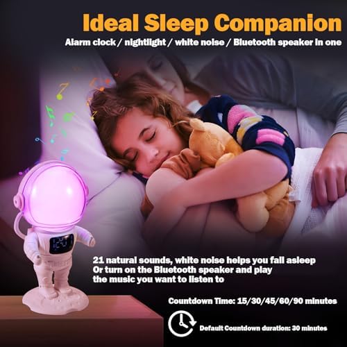 Astronaut Sunrise Alarm Clock with Light and Sounds