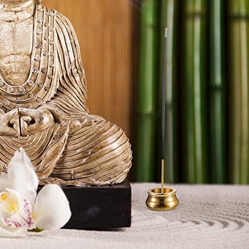 Suclain 6 Pcs Brass Incense Holder for Sticks and Cones