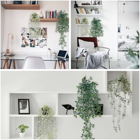 2pcs Artificial Hanging Plants for Room Decor