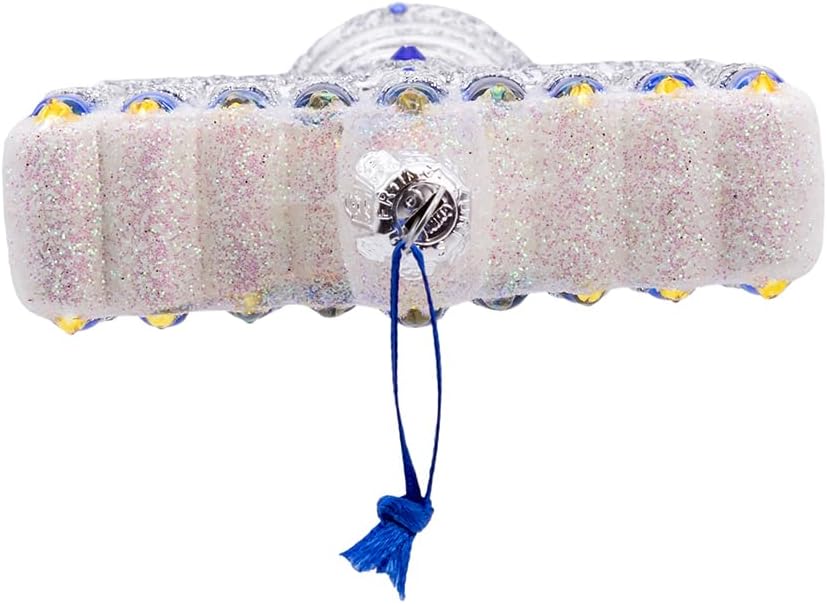 Kurt Adler 475 Inch Noble Gems Glass Hanukkah Ornament