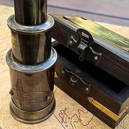 Antique Brass Victorian Telescope Decorative Replica