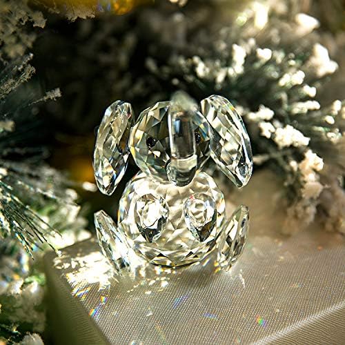 HD Crystal Elephant Figurine Statue