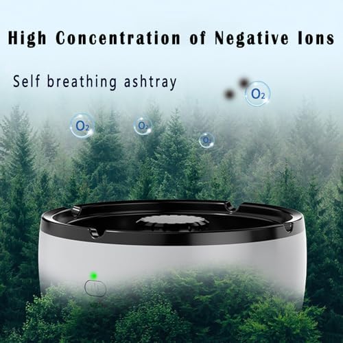 2 in 1 Air Purifier Ashtray - White