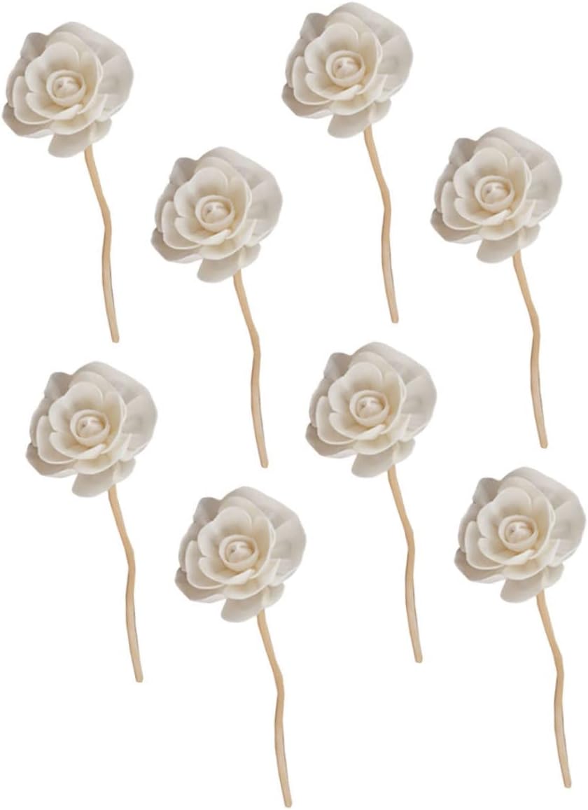 8pcs Aromatherapy Diffuser Sticks with Natural Dried Flowers