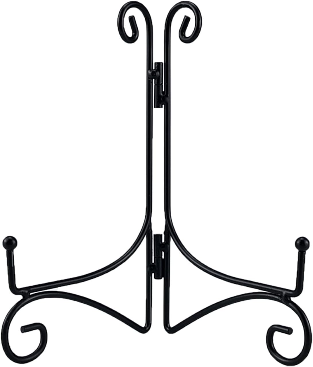 SVENJBB Black Metal Plate Stand 12 Inch Display Holder