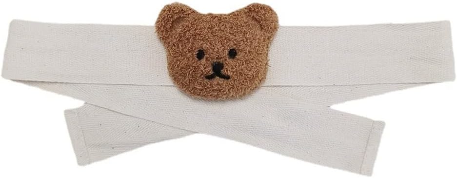 Cute Cartoon Bear Curtain Tiebacks 2 Pack White