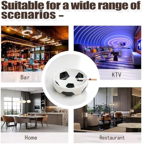 1PCS Soccer Resin Ashtray Creative Home Decor