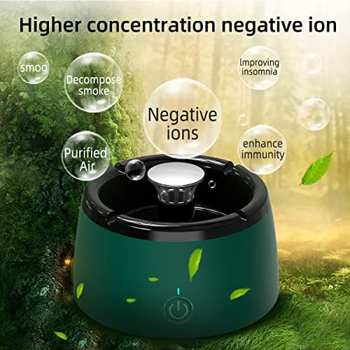 TOBOWON Smokeless Ashtray with Air Purifier - Green