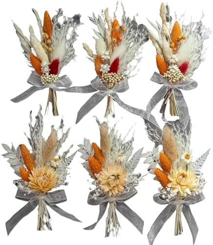 Xins Convey Mini Dried Flower Set Pack of 6 Terracotta