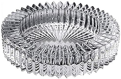 Artistic Glass Ashtray 6 Inch Round Decorative Collectible