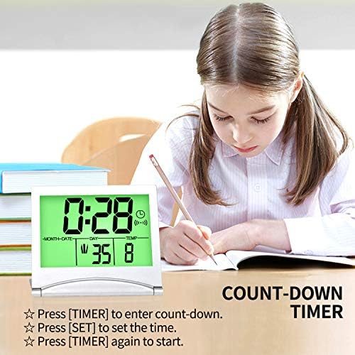 Betus Digital Travel Alarm Clock with Backlight