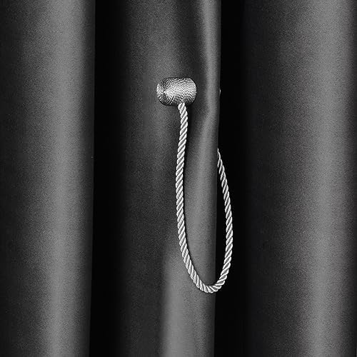2pcs Magnetic Curtain Tiebacks with Woven Design