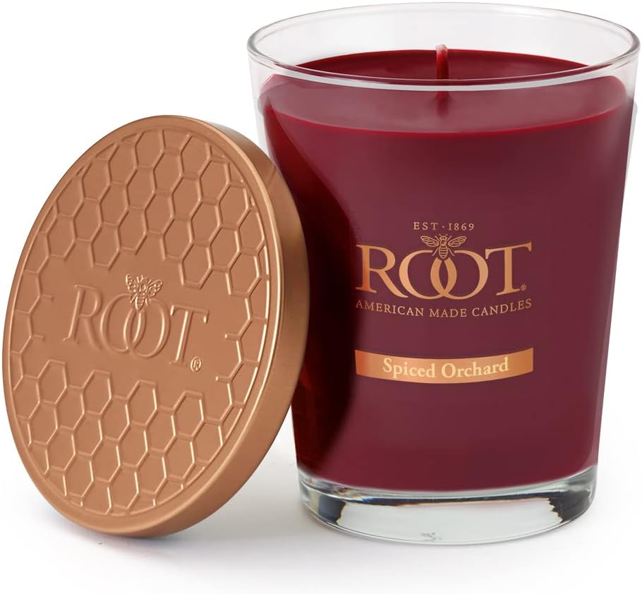 Root Candles Fall Spiced Orchard Beeswax Blend Jar Candle
