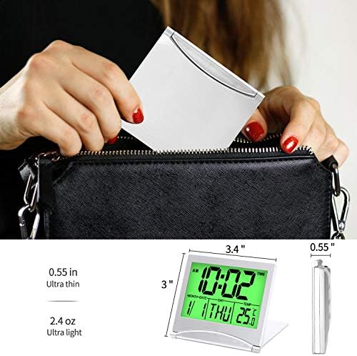 Betus Digital Travel Alarm Clock with Backlight