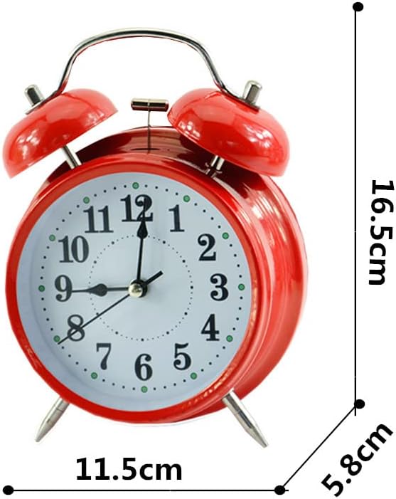 JMYSD Double Bell Alarm Clock with Night Light