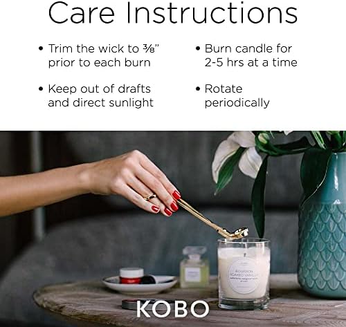 KOBO Dark Cassis Scented Candle 15 oz Jar