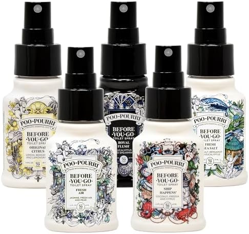 Poo-Pourri Set with 5 Essential Oil Sprays