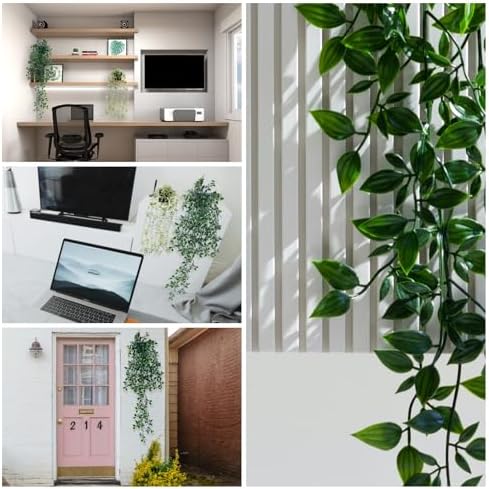 2pcs Artificial Hanging Plants for Room Decor
