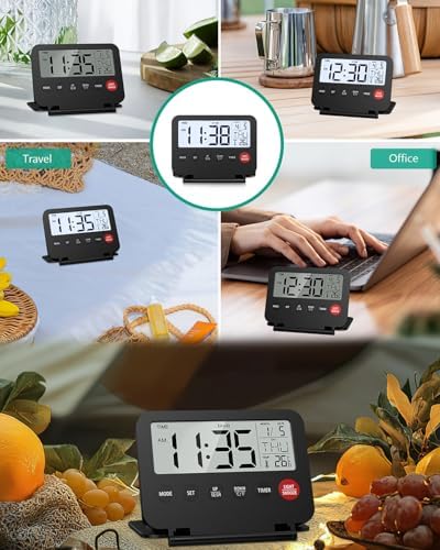ORIA Digital Alarm Clock with Backlight and Snooze
