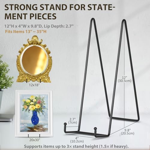 12 Inch Oversized Plate Holder Display Stand 2 Pack