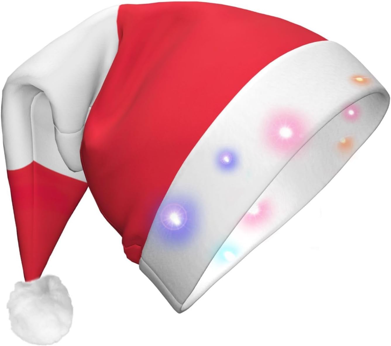 Austrian Flag Christmas Hat with LED Lights