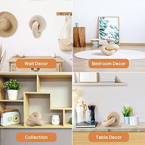 Handcarved Wood Chain Decor for Home