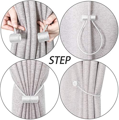 Modern Curtain Tiebacks with Strong Magnetic Holders