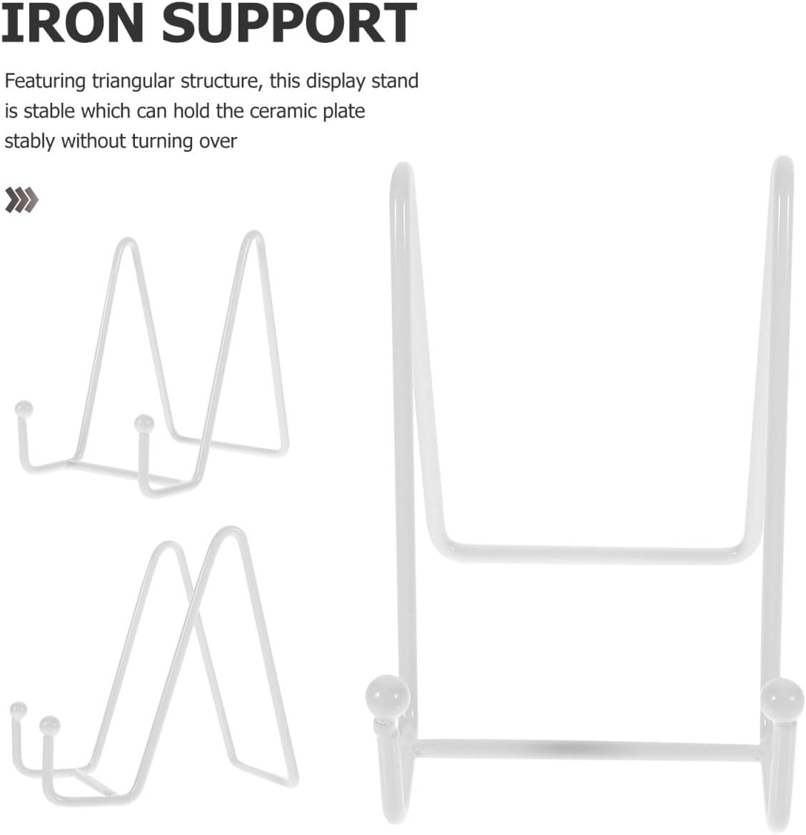 PRETYZOOM Iron Plate Holder Easel Display Stand
