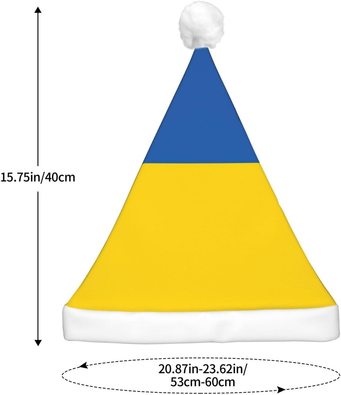 Ukraine Flag Christmas Hat with LED Lights