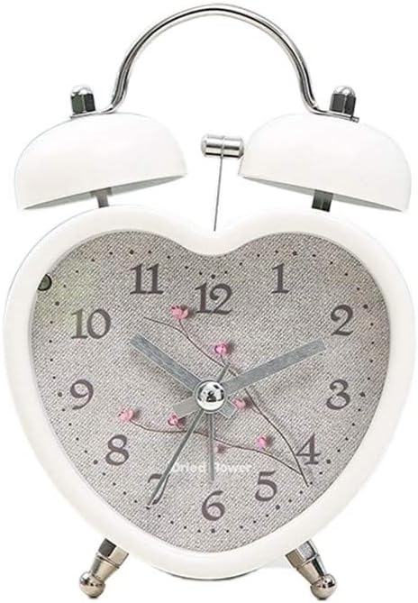 POUERW Metal Silent Alarm Clock with Nightlight 1