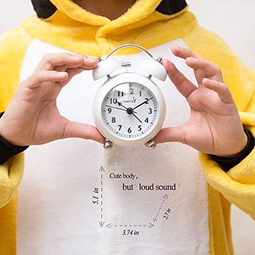 Loud Alarm Clock for Deep Sleepers with Twin Bell and Backlight