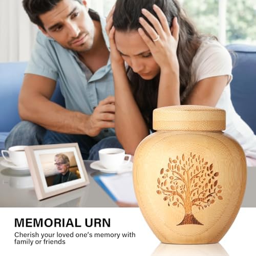 HOOMTREE Small Urns for Human Ashes Keepsake Set of 1