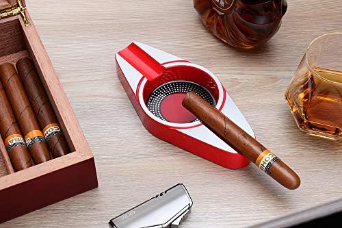 VEXO Cigar Ashtray with Double Holders and Large Basin