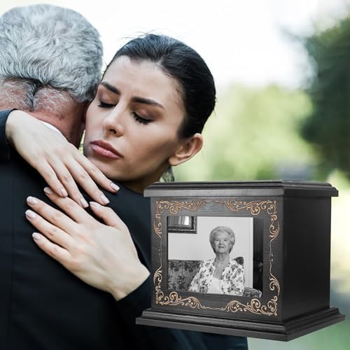 Wooden Cremation Urn for Human Ashes 200 Cubic Inches Capacity