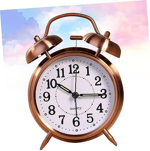 Classic Double Bells Alarm Clock with Luminous Design