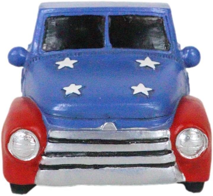 Ebros Gift Patriotic Pickup Truck Ashtray Figurine