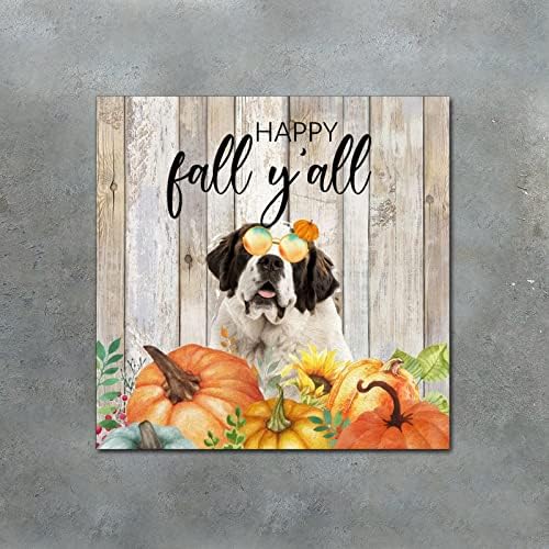 Thanksgiving Hello Fall Decor Wooden Sign 10x10in