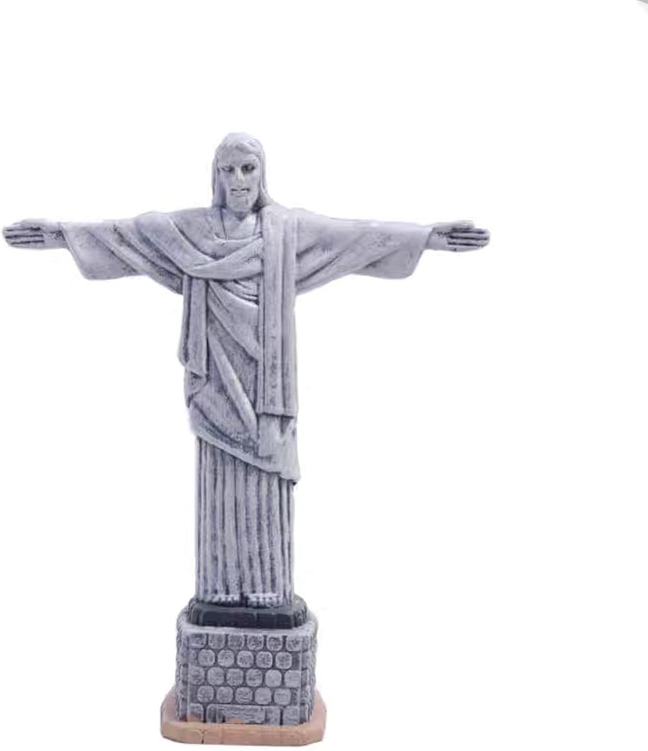 Funny Art Statue Sculpture - Christ The Redeemer Miniature Resin Statue