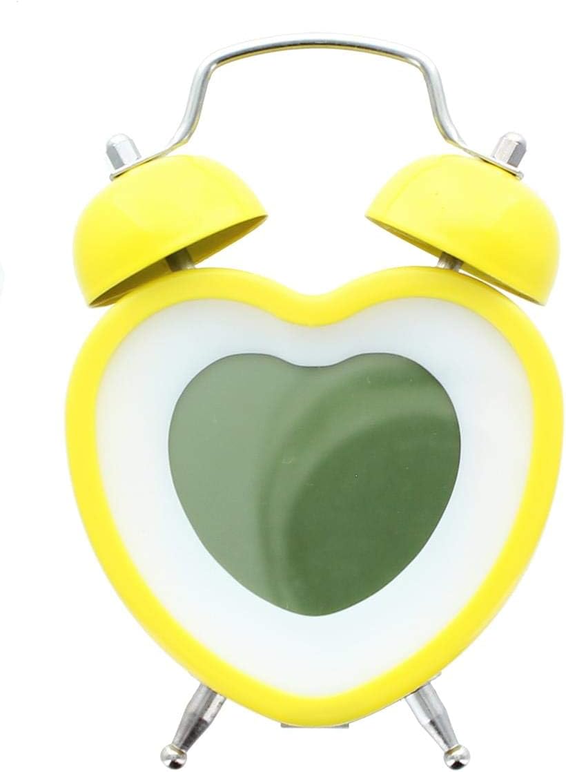Heart Shaped Twin Bell Digital Alarm Clock Blue
