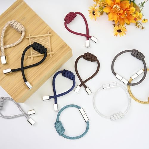 NICEEC 4 Pack Magnetic Curtain Tiebacks Modern Simple Style