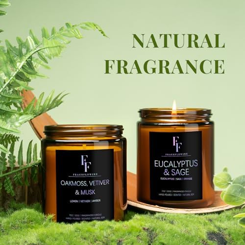 Scented Candle Set 6 Pack with 42 Oz Jar Candles