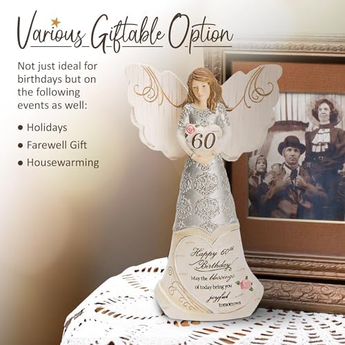 Pavilion Elements Guardian Angel Figurine 6 Inch