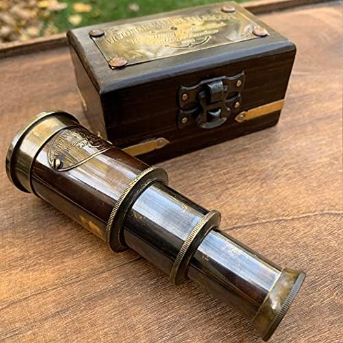 Antique Brass Victorian Telescope Decorative Replica